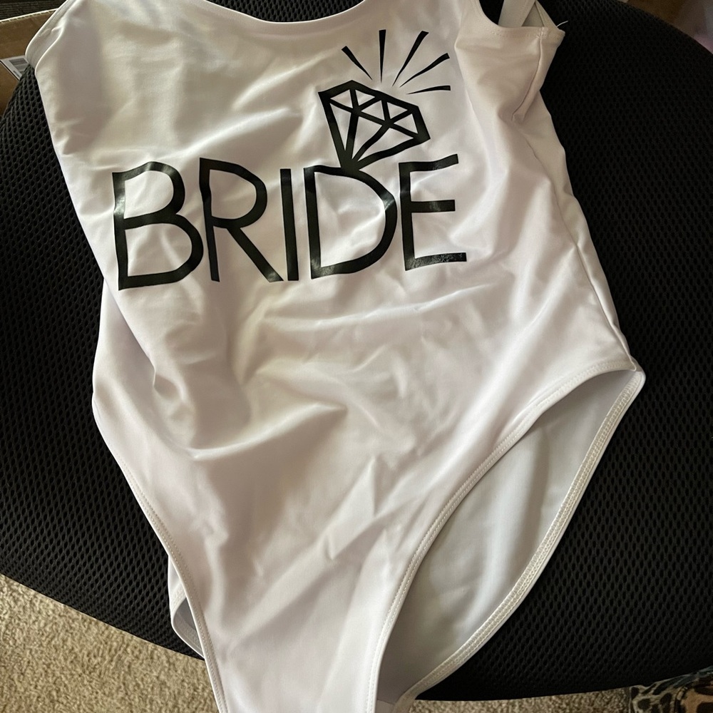 Bride one piece swimsuit